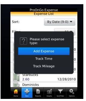 Screenshot ProOnGo Receipt App