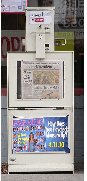 Newspaper Vending Machine