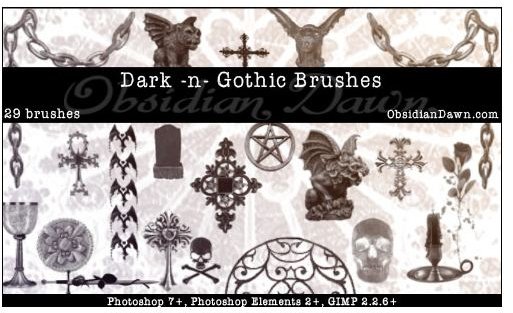 Five Fantastic Gothic Photoshop Brushes