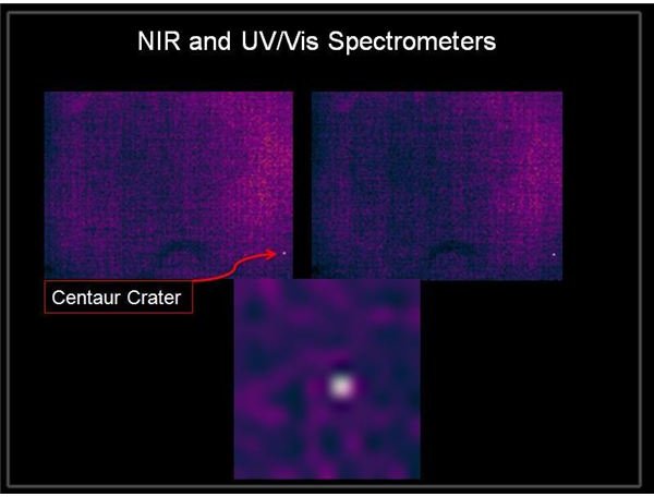 MIR and UV Spectrometers Image of Centaur crater