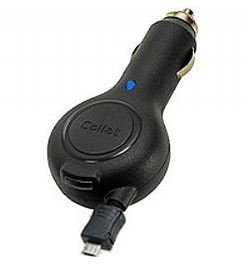 Cellet Retractable Micro-USB Car Charger