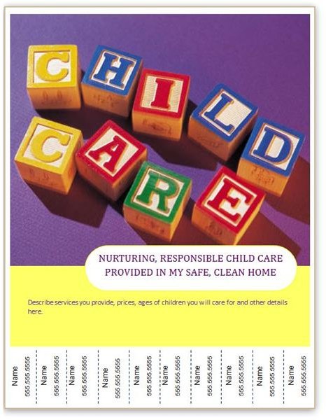 Childcare Flyer Template