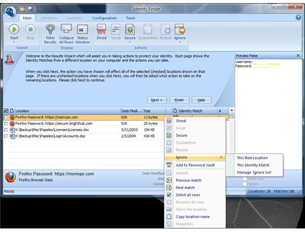 Securing Found Sensitive Data Using Identity Finder 5