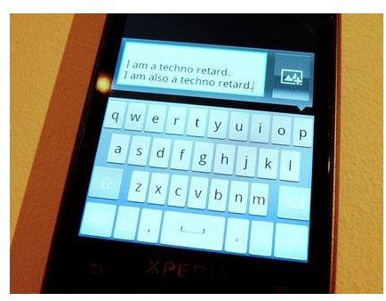 sony ericsson xperia ray keyboard