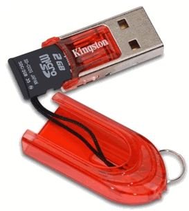 Kingston 2GB MicroSD Card with USB microSD Reader- Original (OEM) 