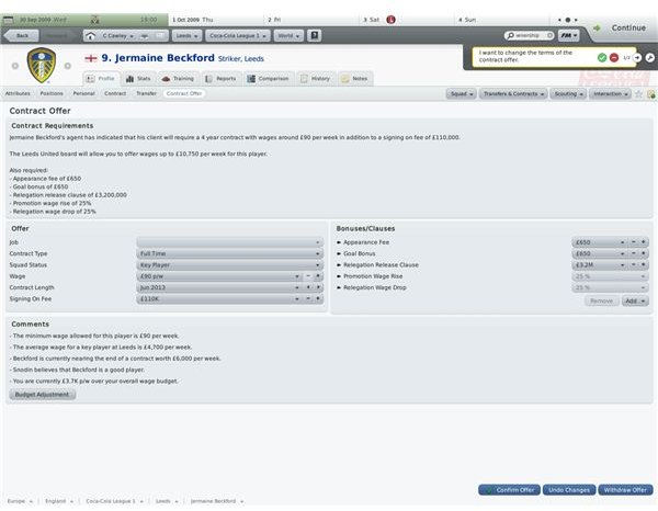 Offering Contracts In FM 2010