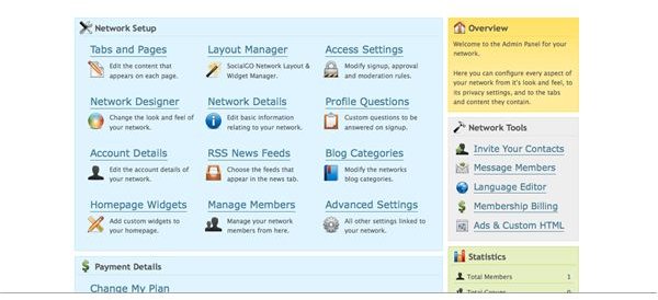 SocialGo-Network-Setup-Page