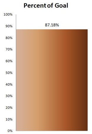 Sample Thermometer Chart in Excel 2007