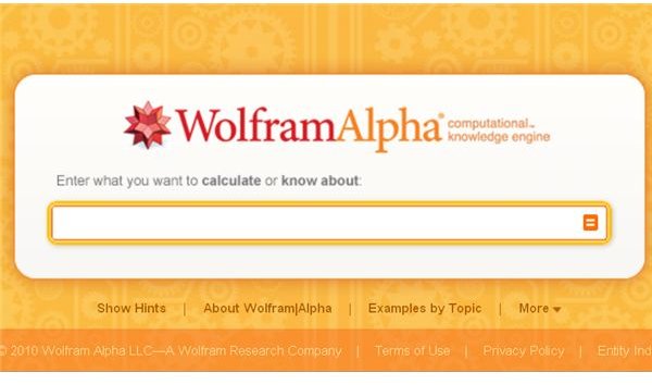Wolfram Alpha Search Engine Tips and Tricks