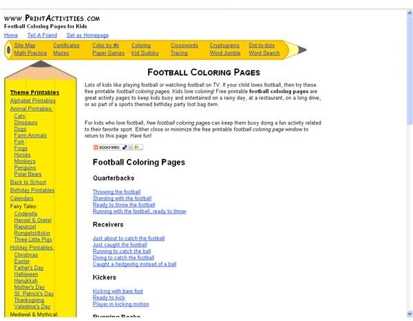 5 Free Resources for Football Coloring Sheets: Great Images for Desktop Publishing Projects