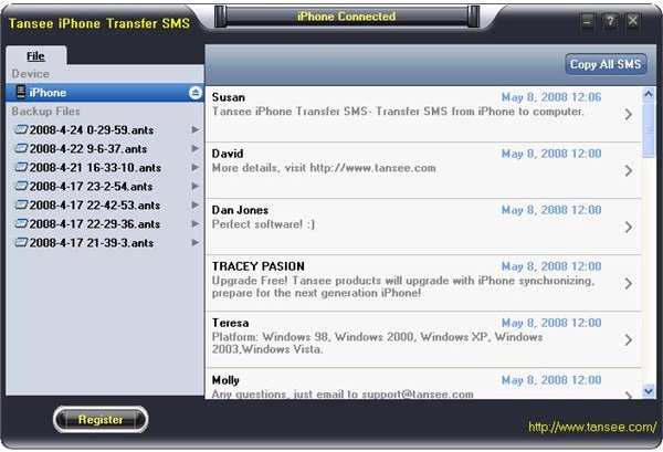 How to get Text Messages from iPhone to PC