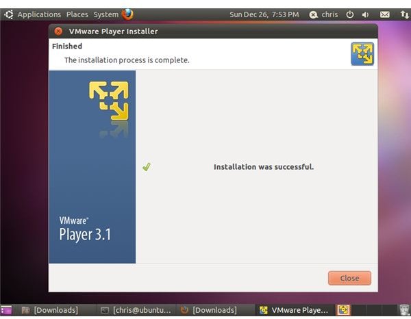 install vmware player linux