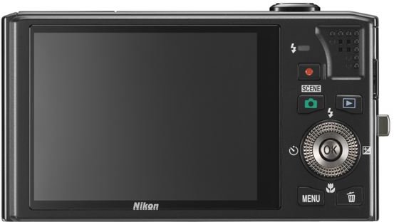 Nikon Coolpix S8000: Back
