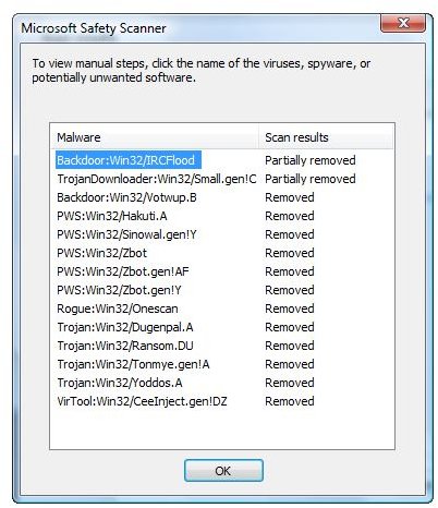 microsoft malicious software removal tool task manager