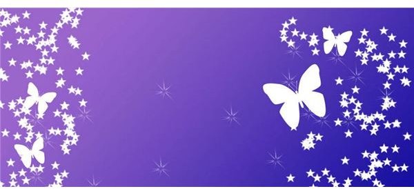 Butterfly Star Background