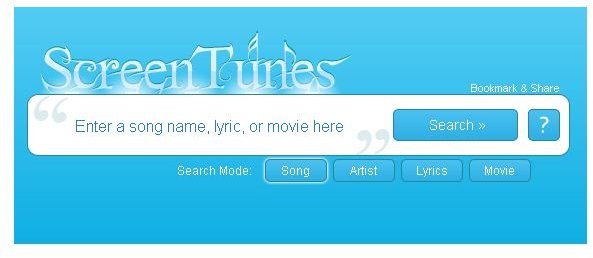 ScreenTunes - Type in Lyrics to Search for a Song