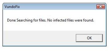no infected files