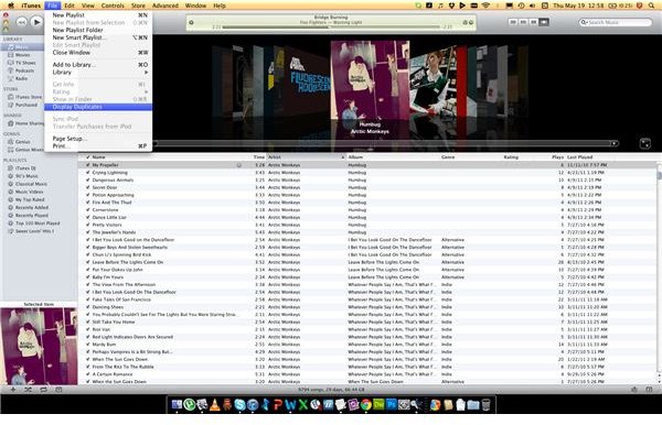 mac itunes search for duplicates