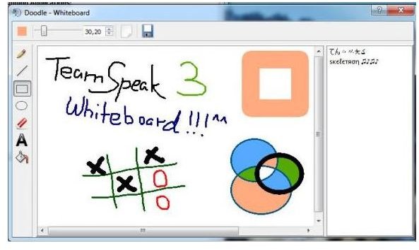 Doodle-Whiteboard is a Useful TeamSpeak Plugin