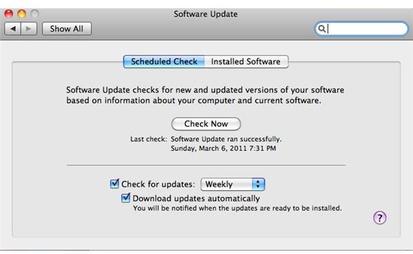 Installing and Running Auto Update on Mac OS X