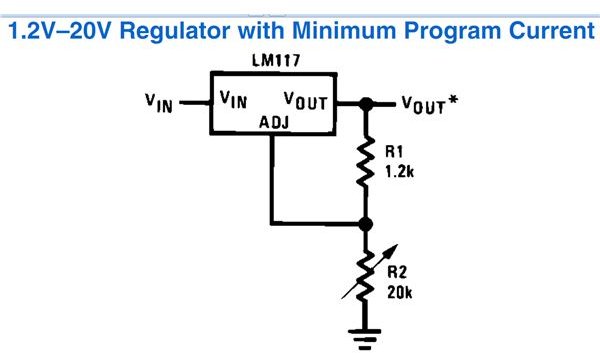 Application Circuits Using LM317 from National Semiconductor Datasheet Explained