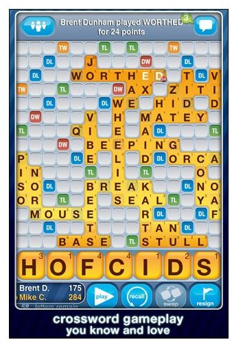 Top 20 Free iPhone Games - Words with Friends