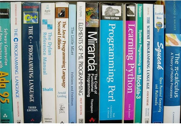 Programming Textbooks (Image Credit: Wikimedia Commons)