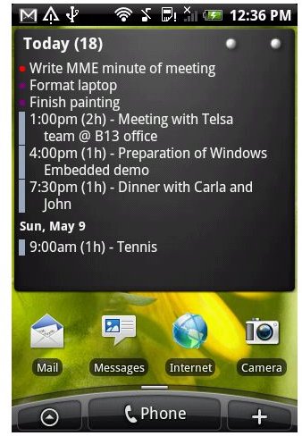 Pure Calendar Widget for Android