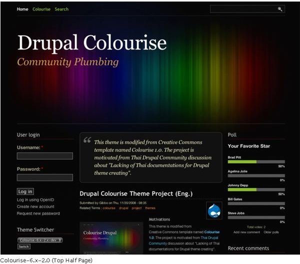 Drupal Free Themes - Colorise