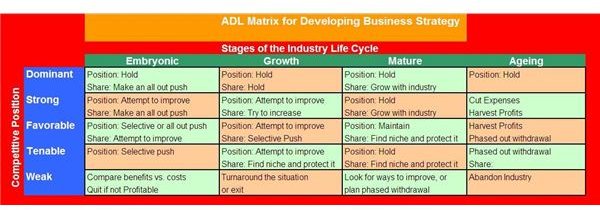 Using an ADL Matrix to Determine Business Strategy