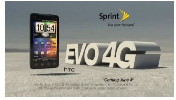 Sprint Evo 4G Advert