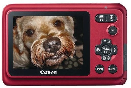 Canon Powershot A800 Red - Back