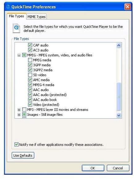 quicktime player plugins