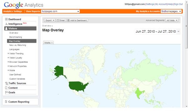 google analytics click map