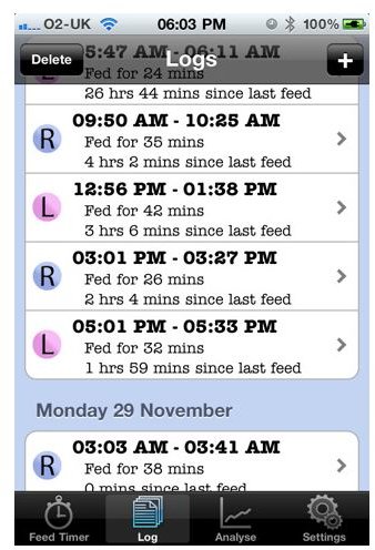 iBaby Feeding Tracker