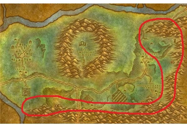 Afbeeldingsresultaat voor mining routes per level vanilla wow westfall