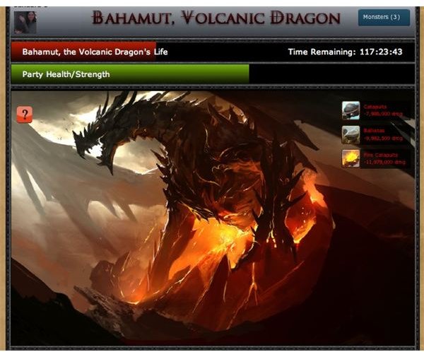 Castle Age Picture of the Volcanic Dragon Bahamut