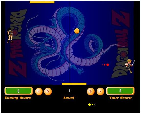 Dragonball Z Pong-Free Online Dragonball Z Games