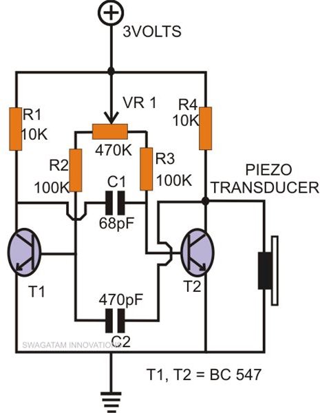 Electronic Mosquitto Repeller Circuit Diagram, Image