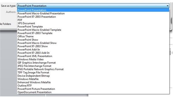 Powerpoint File Formats