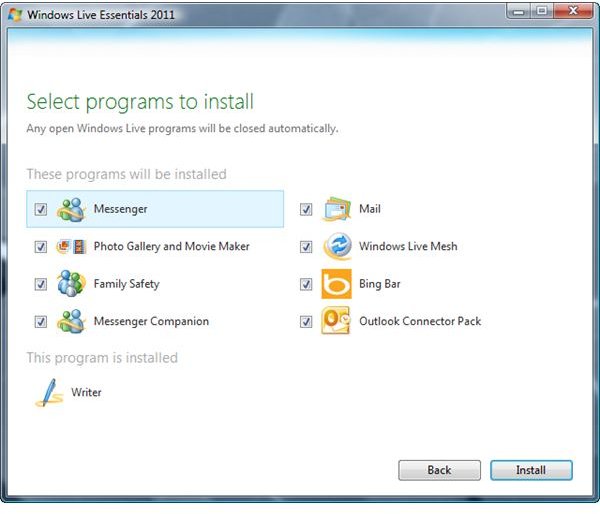 Windows Live Essentials 2011