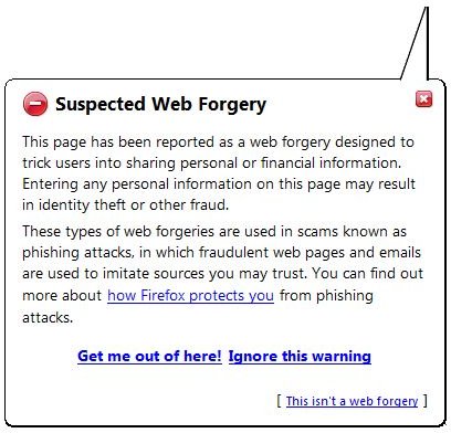 Phishing History - Firefox Phishing Alert: Modern Countermeasure in Action
