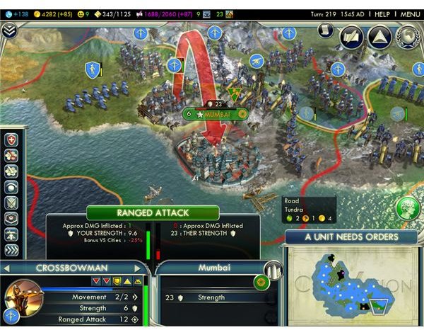 Civilization 5 Ranged Attacks 