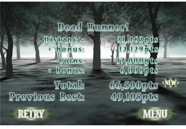 Dead Runner Score Board