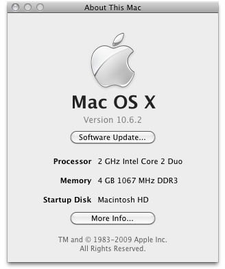 About This Mac