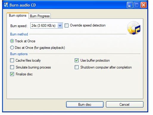 free cd burning software windows xp