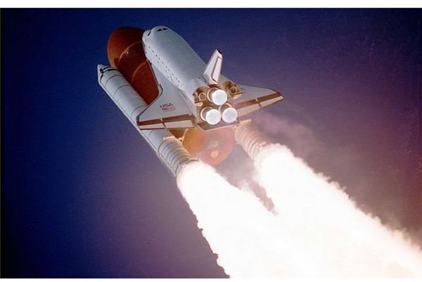 Atlantis taking off on STS-27