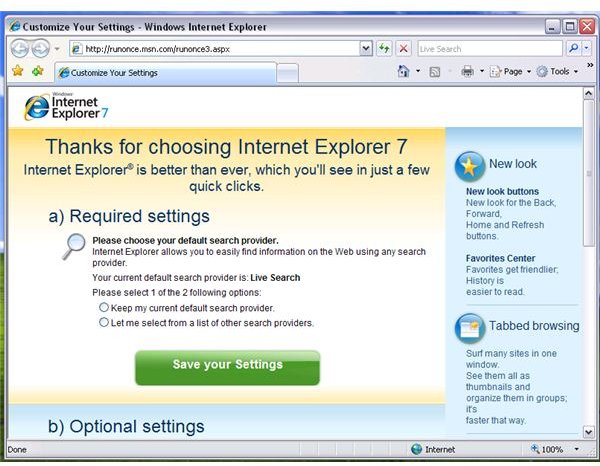 resetting internet explorer 10