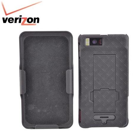 Original Verizon Motorola Rubberized Holster and Case Combo Stand