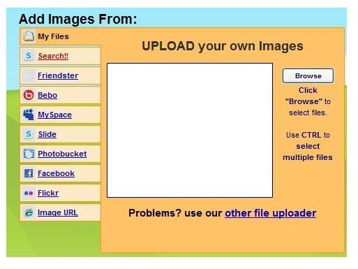 Upload Pictures from computer